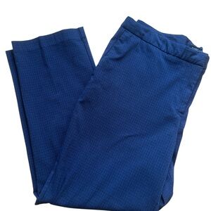 Mario Serrani Women's Blue Textured Trousers
